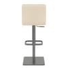 Lush Real Leather Graphite Stool Cream