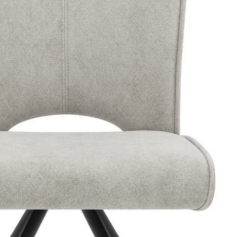 Dexter Dining Chair Light Grey Fabric