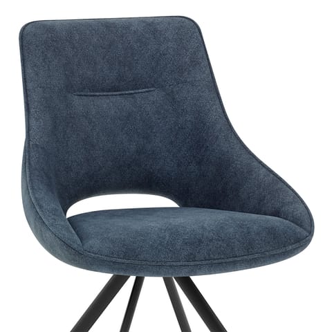 Cloud Dining Chair Blue Fabric