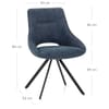 Cloud Dining Chair Blue Fabric