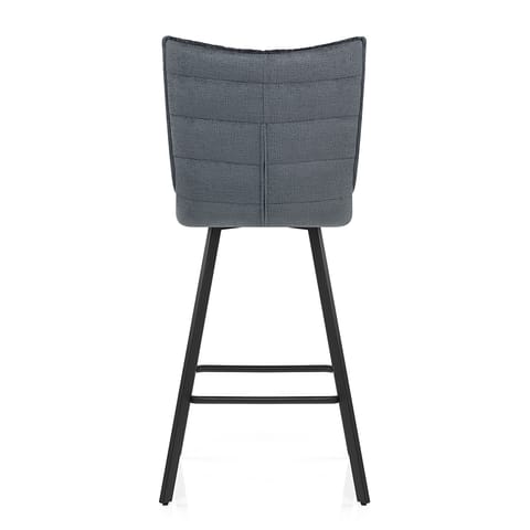 Forte Bar Stool Blue Fabric