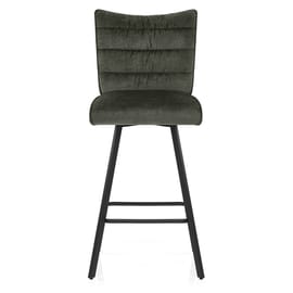 Forte Bar Stool Green Fabric