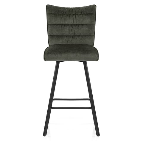 Forte Bar Stool Green Fabric