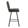 Forte Bar Stool Green Fabric