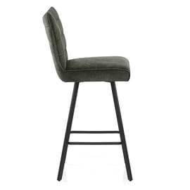 Forte Bar Stool Green Fabric
