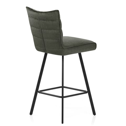 Forte Bar Stool Green Fabric