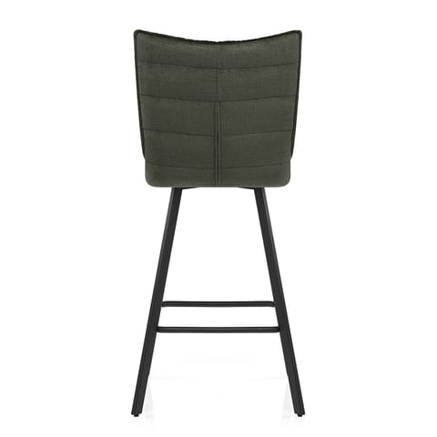 Forte Bar Stool Green Fabric