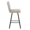 Forte Bar Stool Beige Fabric
