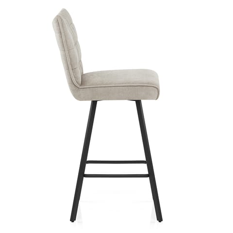 Forte Bar Stool Beige Fabric