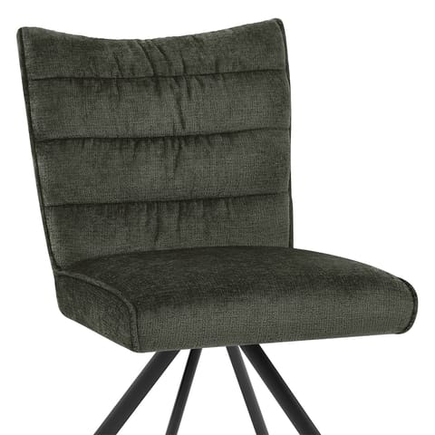 Forte Dining Chair Green Fabric