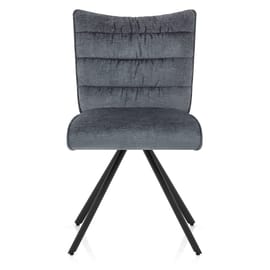 Forte Dining Chair Blue Fabric