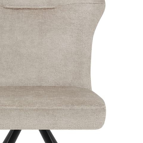 Troy Dining Chair Beige Fabric