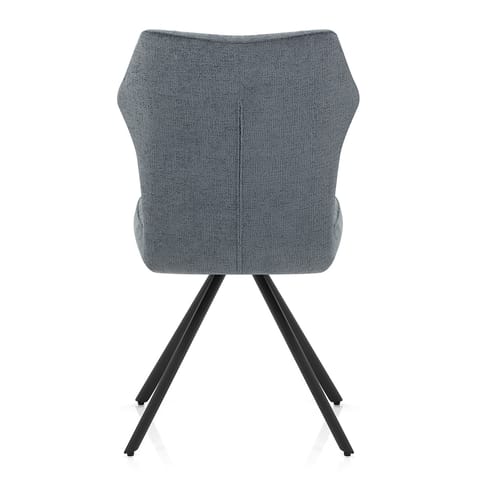 Troy Dining Chair Blue Fabric
