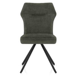 Troy Dining Chair Green Fabric