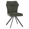 Troy Dining Chair Green Fabric