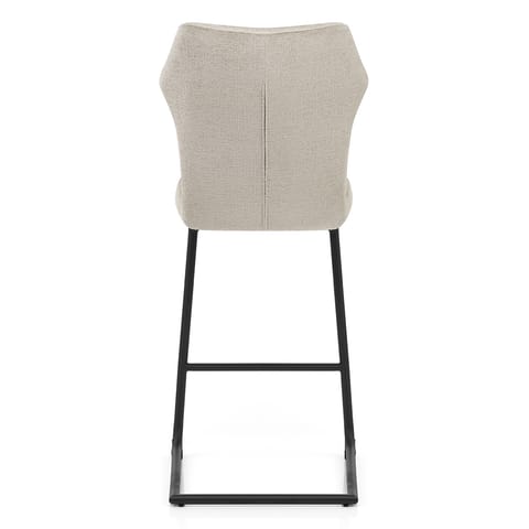 Troy Bar Stool Beige Fabric
