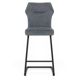 Troy Bar Stool Blue Fabric