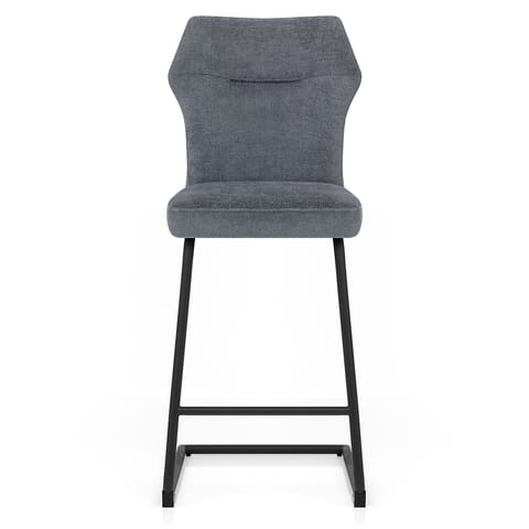 Troy Bar Stool Blue Fabric