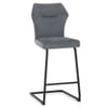 Troy Bar Stool Blue Fabric