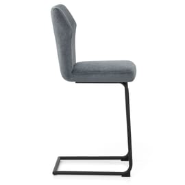 Troy Bar Stool Blue Fabric