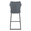 Troy Bar Stool Blue Fabric