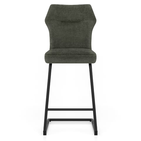 Troy Bar Stool Green Fabric