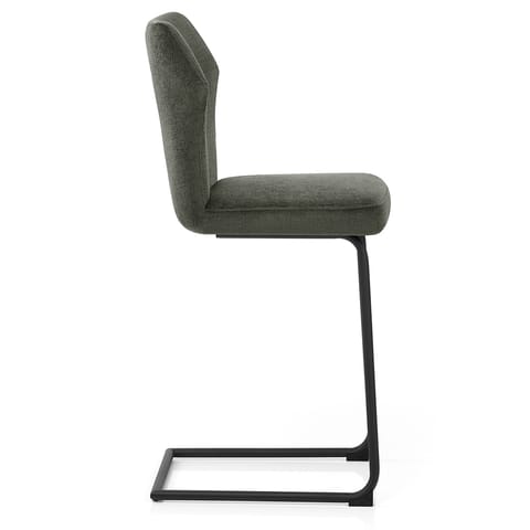 Troy Bar Stool Green Fabric