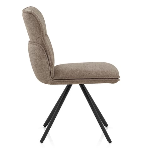 Cody Dining Chair Brown Fabric