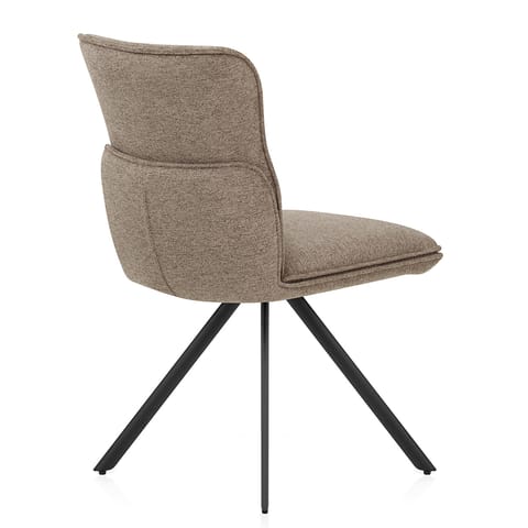 Cody Dining Chair Brown Fabric
