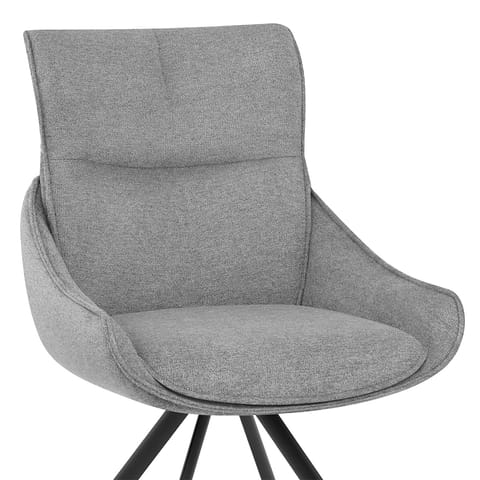 Creed Dining Chair Light Grey Fabric