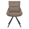 Creed Dining Chair Brown Fabric