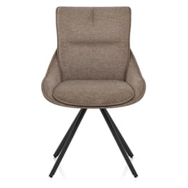 Creed Dining Chair Brown Fabric