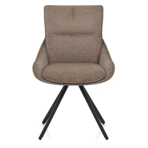 Creed Dining Chair Brown Fabric