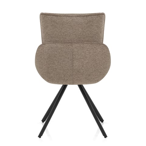 Creed Dining Chair Brown Fabric