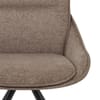 Creed Dining Chair Brown Fabric