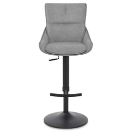 Creed Bar Stool Light Grey Fabric
