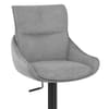 Creed Bar Stool Light Grey Fabric