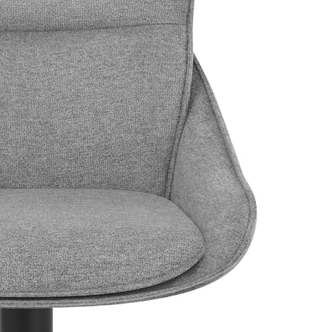 Creed Bar Stool Light Grey Fabric