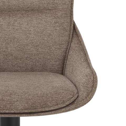 Creed Bar Stool Brown Fabric