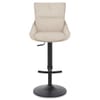 Creed Bar Stool Beige Fabric