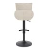 Creed Bar Stool Beige Fabric
