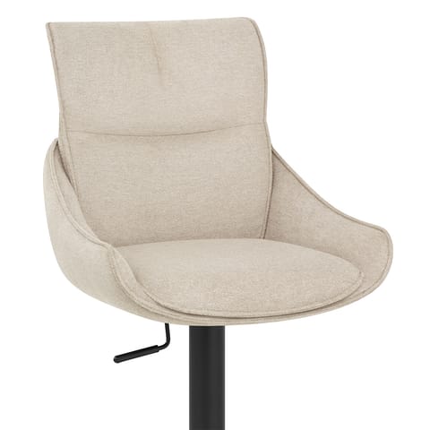 Creed Bar Stool Beige Fabric