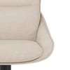 Creed Bar Stool Beige Fabric