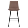 Abi Bar Stool Brown Fabric