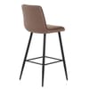 Abi Bar Stool Brown Fabric