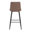 Abi Bar Stool Brown Fabric