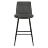 Abi Bar Stool Charcoal Fabric