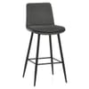 Abi Bar Stool Charcoal Fabric