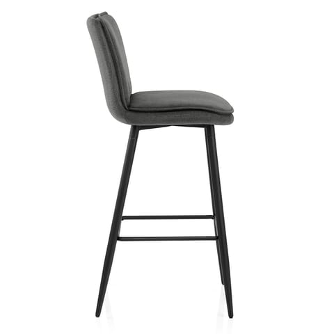 Abi Bar Stool Charcoal Fabric