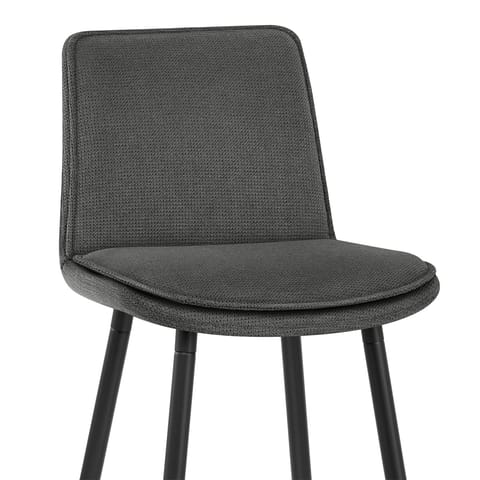 Abi Bar Stool Charcoal Fabric